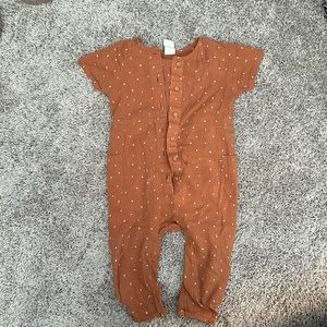 H&M Muslin Button-front jumpsuit - 18M